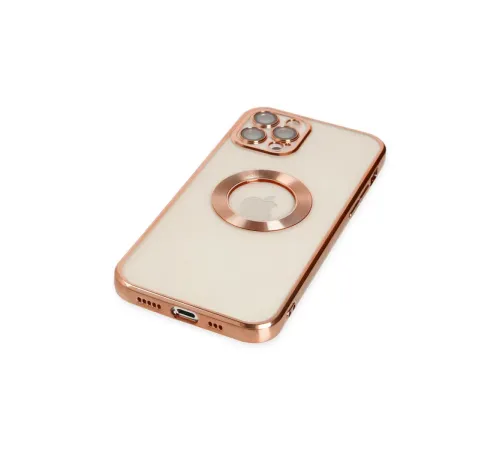 Apple iPhone 12 Pro Kılıf Slot Silikon - Rose Gold