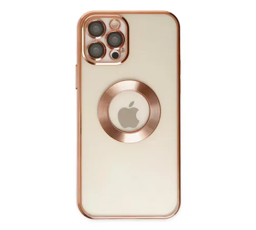 Apple iPhone 12 Pro Kılıf Slot Silikon - Rose Gold
