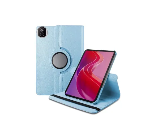 Huawei Honor Pad X7 360 Tablet Deri Kılıf - Mavi