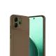 Reno 14F Auto Focus Karbon Kapak - Kahverengi