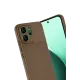 Reno 14F Auto Focus Karbon Kapak - Kahverengi