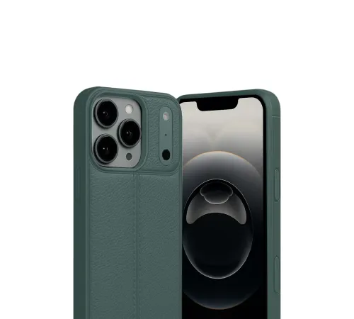 Apple iPhone 17 Pro Auto Focus Kapak - Koyu Yeşil