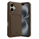 Apple iPhone 17 Kelvin Kartvizitli Silikon - Kahverengi