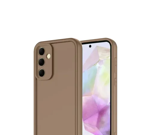 Samsung Galaxy A17 5G Viera Silikon - Kahverengi