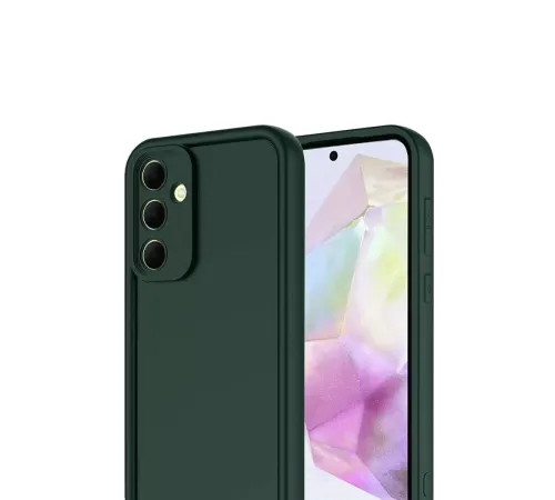 Samsung Galaxy A17 5G Viera Silikon - Koyu Yeşil