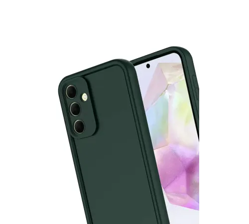 Samsung Galaxy A17 5G Viera Silikon - Koyu Yeşil