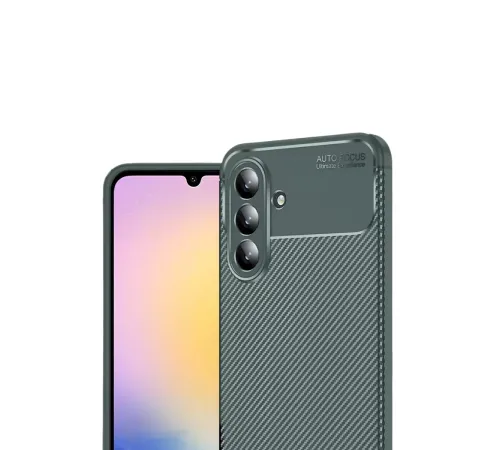 Samsung Galaxy S25 FE Auto Focus Karbon Kapak - Koyu Yeşil