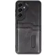 Samsung Galaxy A16 5G Kılıf Sara Kartvizitli Deri Kılıf - Siyah