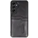 Samsung Galaxy A16 5G Kılıf Sara Kartvizitli Deri Kılıf - Siyah