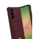 Samsung Galaxy A17 5G Kelvin Kartvizitli Silikon - Bordo