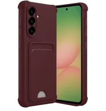 Samsung Galaxy A17 5G Kelvin Kartvizitli Silikon - Bordo