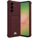 Samsung Galaxy A17 5G Kelvin Kartvizitli Silikon - Bordo