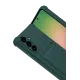 Samsung Galaxy A17 5G Kelvin Kartvizitli Silikon - Koyu Yeşil