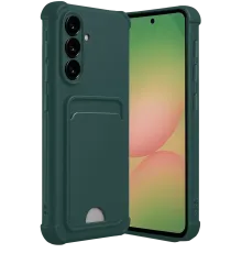 Samsung Galaxy A17 5G Kelvin Kartvizitli Silikon - Koyu Yeşil