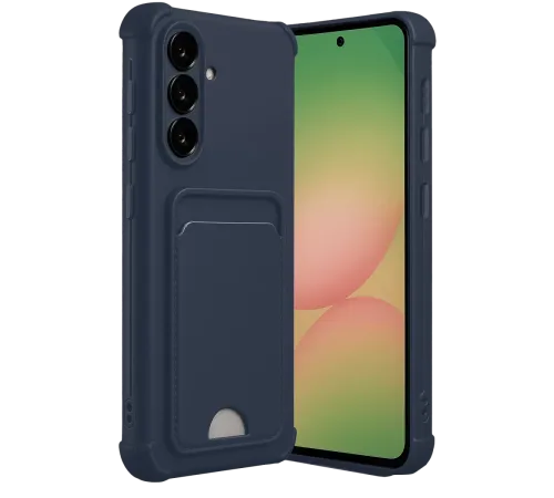 Samsung Galaxy A17 5G Kelvin Kartvizitli Silikon - Lacivert