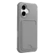 Apple iPhone 17 Kelvin Kartvizitli Silikon - Gri