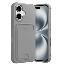 Apple iPhone 17 Kelvin Kartvizitli Silikon - Gri