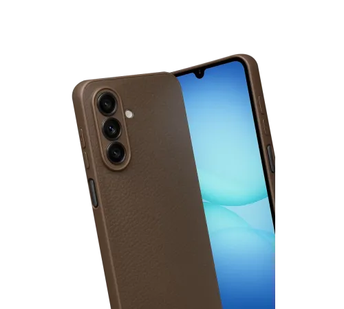 Samsung Galaxy A17 5G Thermax Silikon Kılıf - Kahverengi