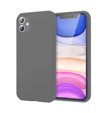 Apple iPhone 11 Kılıf First Silikon - Gri
