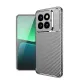 Xiaomi Mi 14T Pro Kılıf Auto Focus Karbon Kapak - Gri