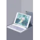 Apple iPad Air 11 (2024) Kılıf KC01 Smart Klavyeli Tablet Kılıfı - Lacivert