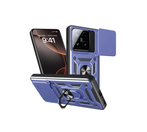 Xiaomi Mi 15T Pars Lens Yüzüklü Silikon - Lacivert