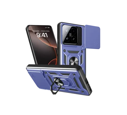 Xiaomi Mi 15T Pars Lens Yüzüklü Silikon - Lacivert