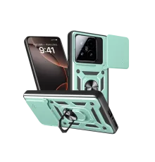 Xiaomi Mi 15T Pars Lens Yüzüklü Silikon - Yeşil