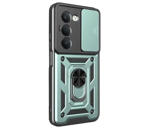 Xiaomi Redmi 15 4G Pars Lens Yüzüklü Silikon - Yeşil