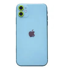 Apple iPhone 11 Neon Fosforlu Kamera Lens - Yeşil