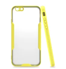 Apple iPhone 6 Kılıf Platin Silikon - Sarı