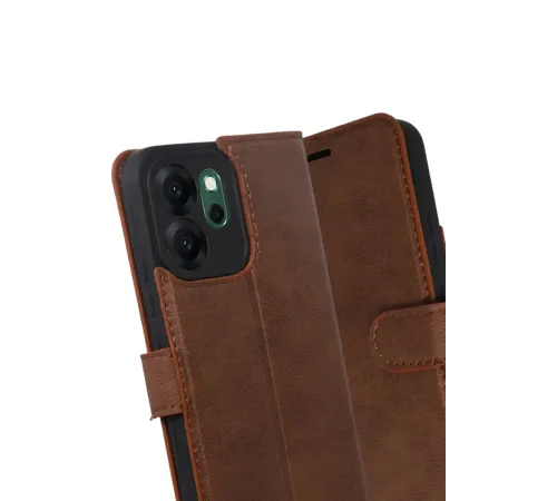 Reno 14F Trend S Plus Kapaklı Kılıf - Taba