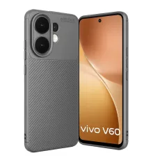 Vivo V60 5G Auto Focus Karbon Kapak - Gri
