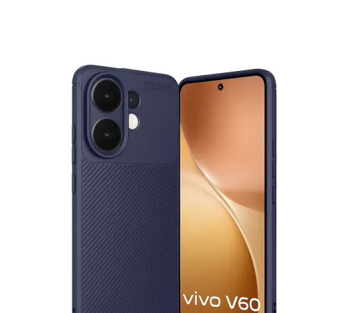 Vivo V60 5G Auto Focus Karbon Kapak - Lacivert