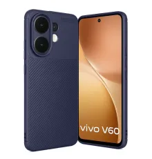 Vivo V60 5G Auto Focus Karbon Kapak - Lacivert