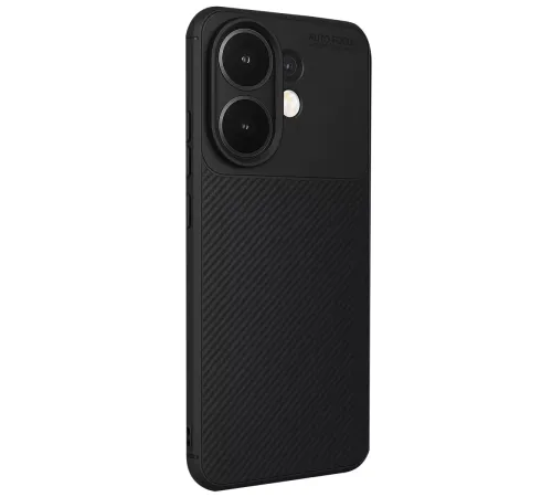 Vivo V60 5G Auto Focus Karbon Kapak - Siyah
