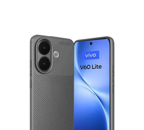 Vivo V60 Lite Auto Focus Karbon Kapak - Gri