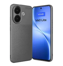Vivo V60 Lite Auto Focus Karbon Kapak - Gri