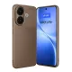 Vivo V60 Lite Auto Focus Karbon Kapak - Kahverengi