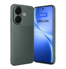 Vivo V60 Lite Auto Focus Karbon Kapak - Koyu Yeşil