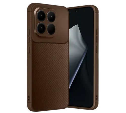 Xiaomi Mi 15T Auto Focus Karbon Kapak - Kahverengi