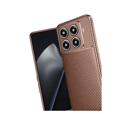 Xiaomi Mi 15T Pro Auto Focus Karbon Kapak - Kahverengi