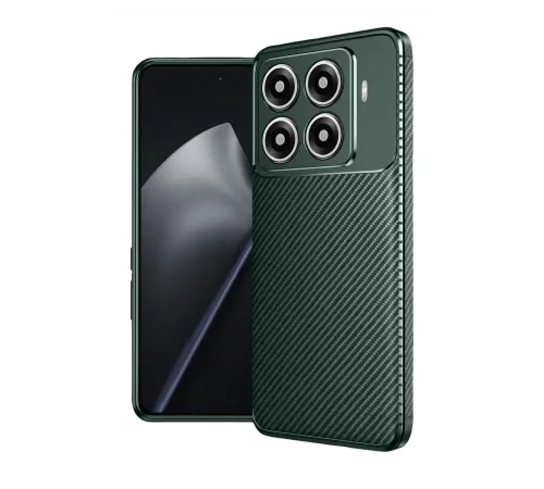 Xiaomi Mi 15T Pro Auto Focus Karbon Kapak - Koyu Yeşil
