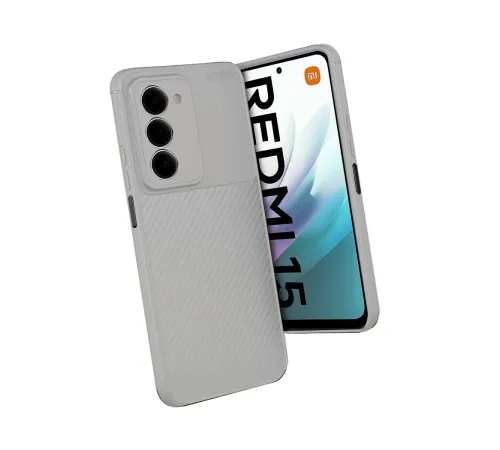 Xiaomi Redmi 15 4G Auto Focus Karbon Kapak - Gri