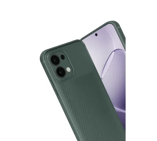 A6 Pro 4G Auto Focus Karbon Kapak - Koyu Yeşil