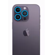 Apple iPhone 12 Pro Neon Fosforlu Kamera Lens - Mavi