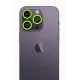 Apple iPhone 12 Pro Neon Fosforlu Kamera Lens - Yeşil