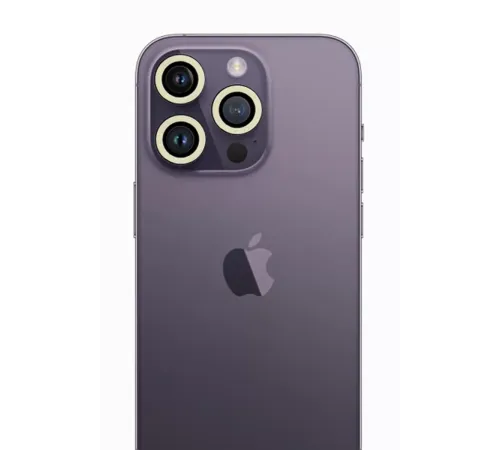 Apple iPhone 12 Pro Neon Fosforlu Kamera Lens - Beyaz