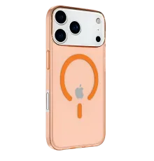 Apple iPhone 17 Pro Kılıf Pc Real Magsafe Kapak - Turuncu