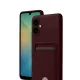 Samsung Galaxy A07 4G Kelvin Kartvizitli Silikon - Bordo